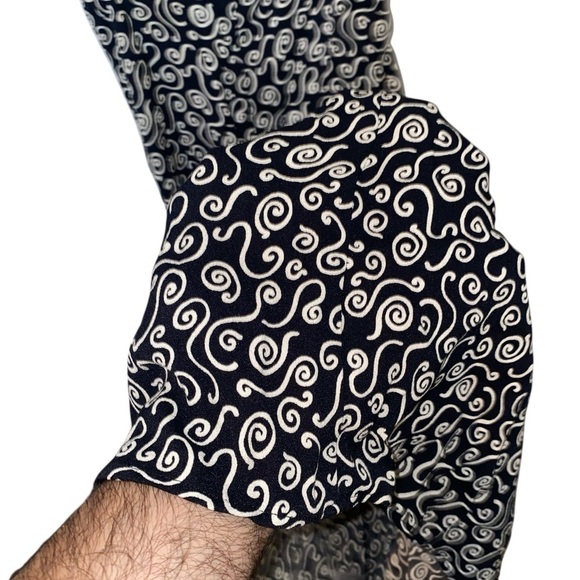 Reformation Black and White Swirl Midi Dress - Picture 7 of 12